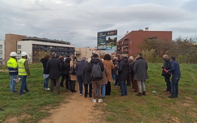 Diversos membres del govern i representants veïnals han visitat les obres | Pere Gallifa